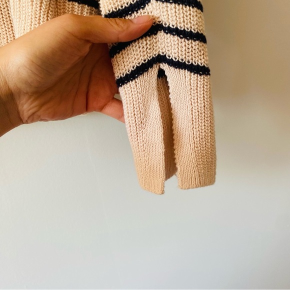 J.crew Relaxed collared sweater in stripe Size XL​ - Picture 4 of 8